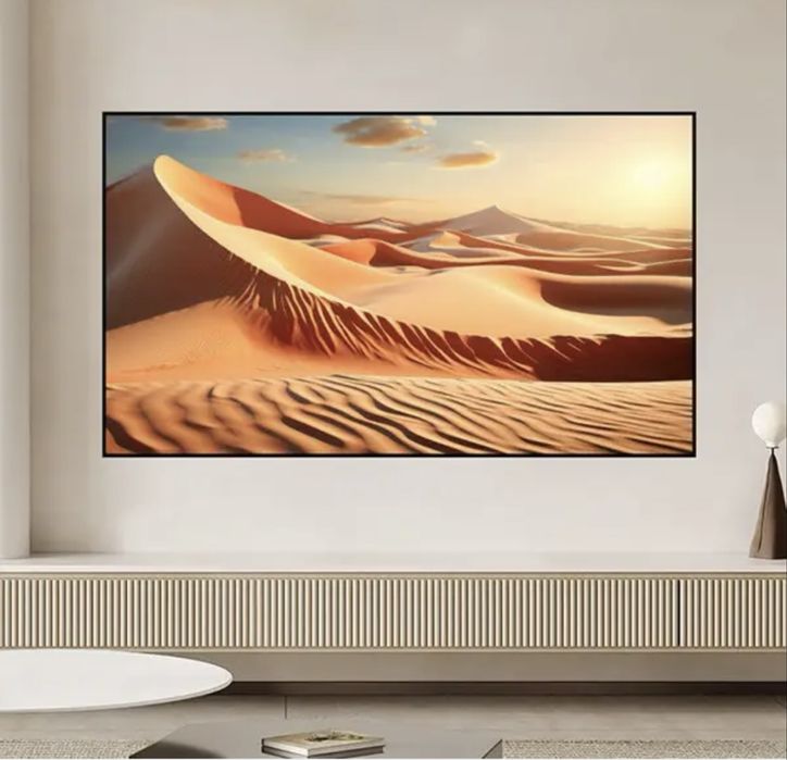 Екран для проектора 120 дюймів, сірий антибліковий, кріплення липучки