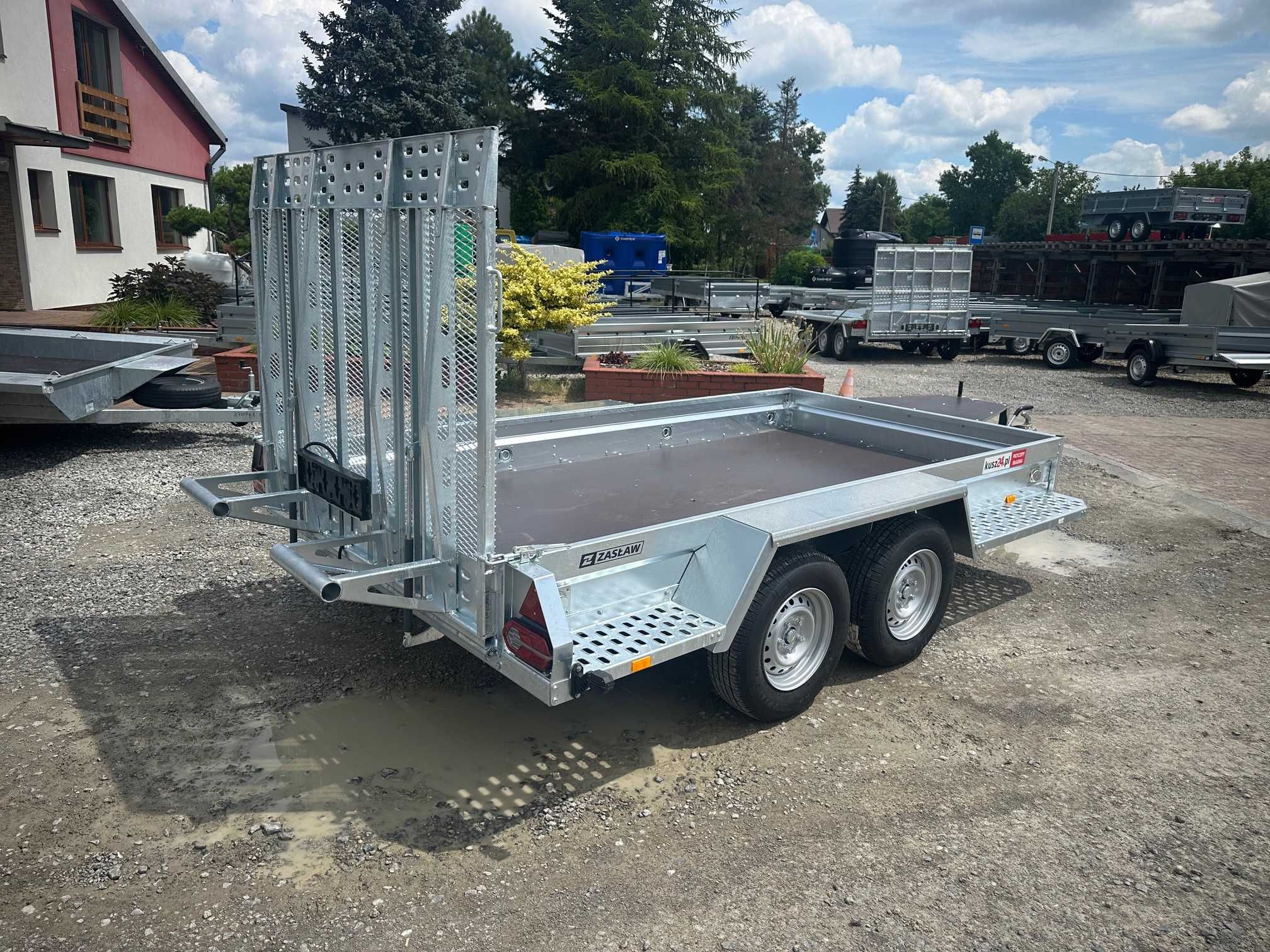 Przyczepa pod MINIKOPARKĘ walec ZASŁAW 340x178 DMC 3.5 nowa 3500 kg
