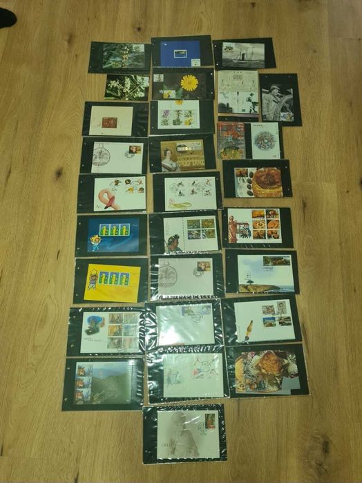 Selos, livros, FDC, blocos BL