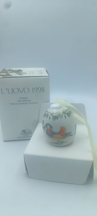 Hutschenreuther 1998 – L’Uovo – porcelanowe jajko – kolekcjonerskie –