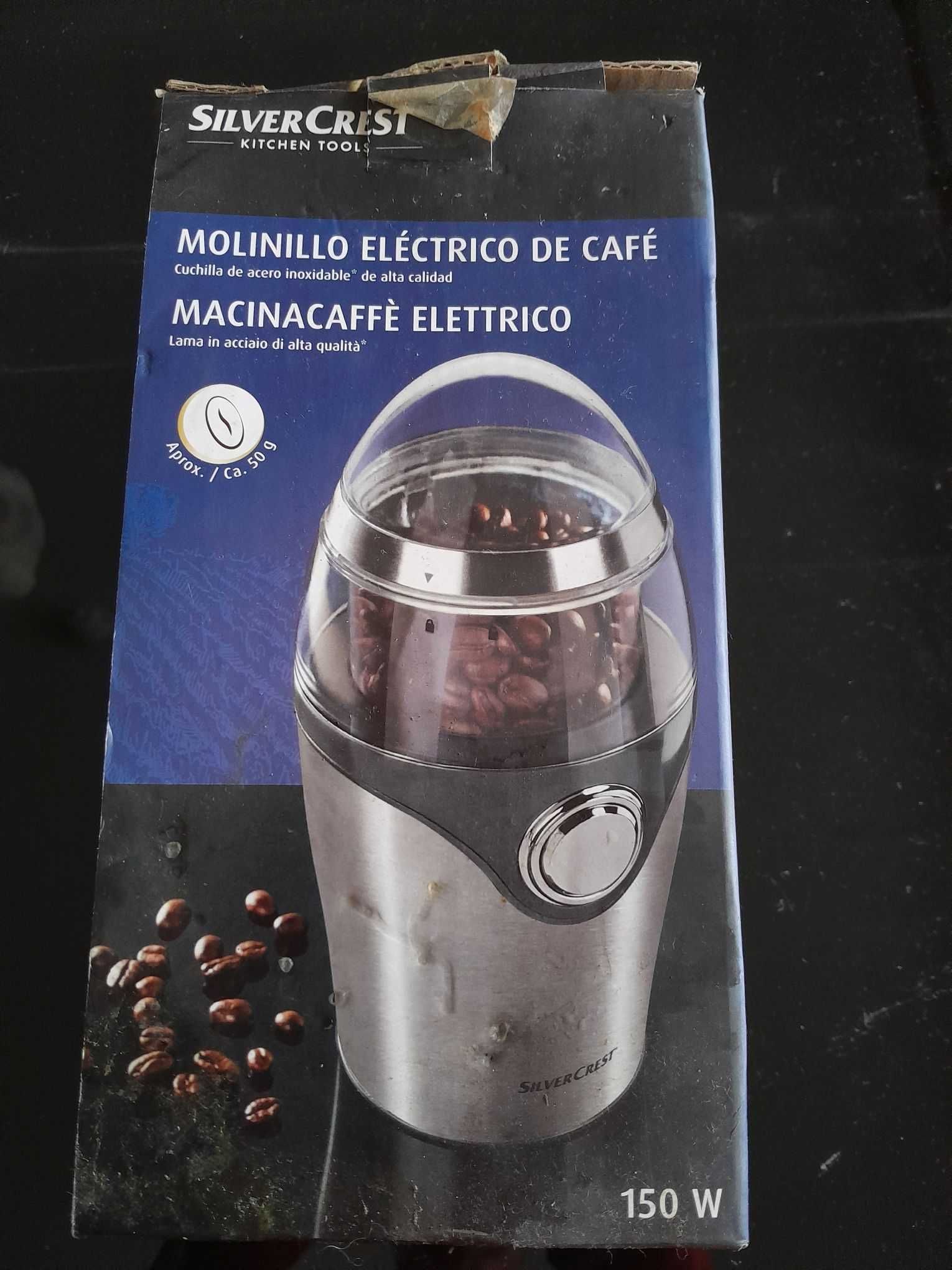 Moinho de café em grão Silvercrest