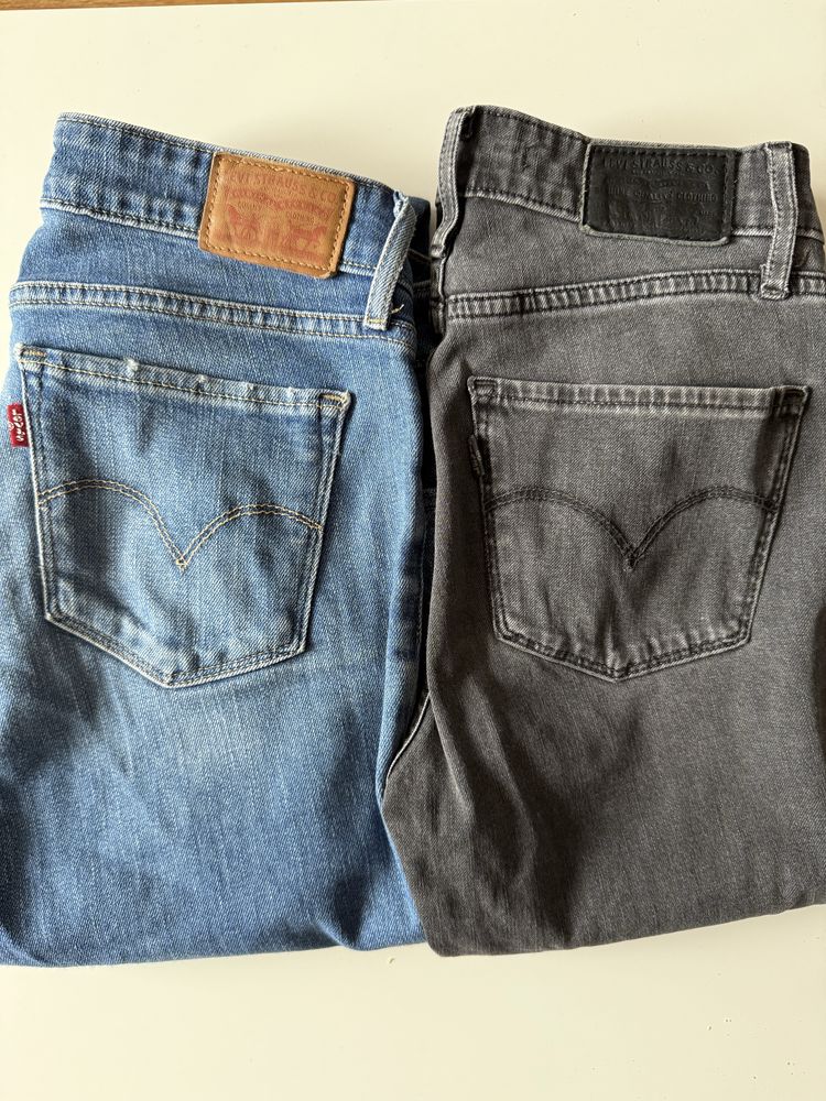 Zestaw dwie pary spodni jeansy Levi’s