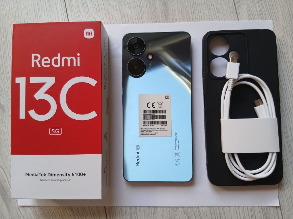 Telefon Smartfon Xiaomi Redmi 13C 4GB/128GB jak nowy na gwarancji