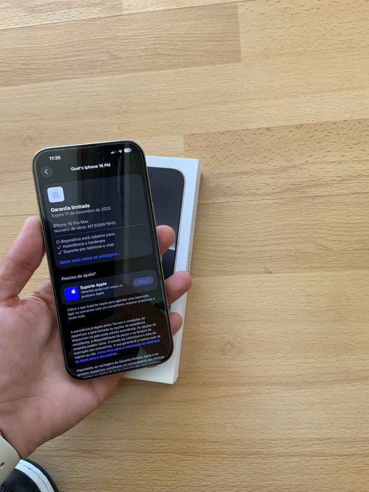 iPhone 16 Pro Max Titanium 256 GB 98% Bateria Como NOVO