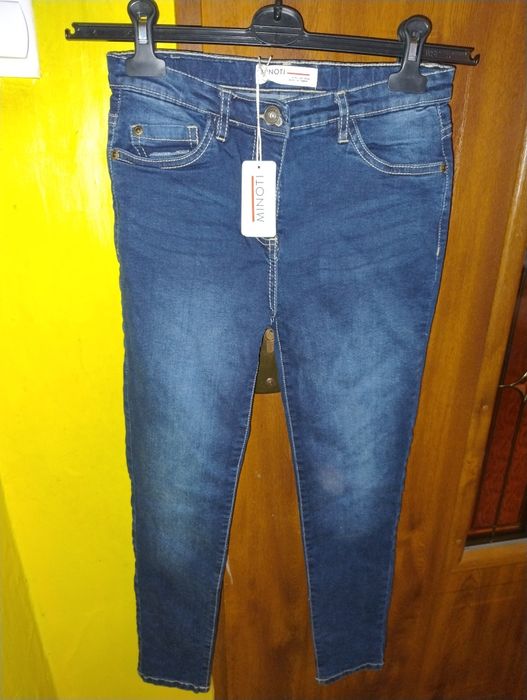 Minoti nowe 146/152 jeansy skinny dla dziewczynki