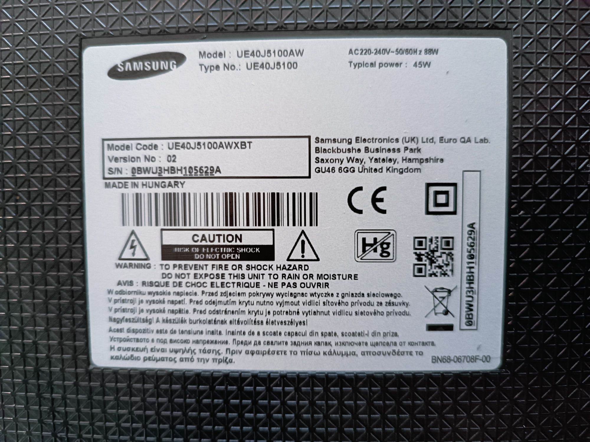 Telewizor Samsung ue40j5100aw 40 cali + android Homatics Box Q