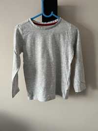 Mothercare bluzka t-shirt long sleeve basic jasno szara 110 4,5 lat