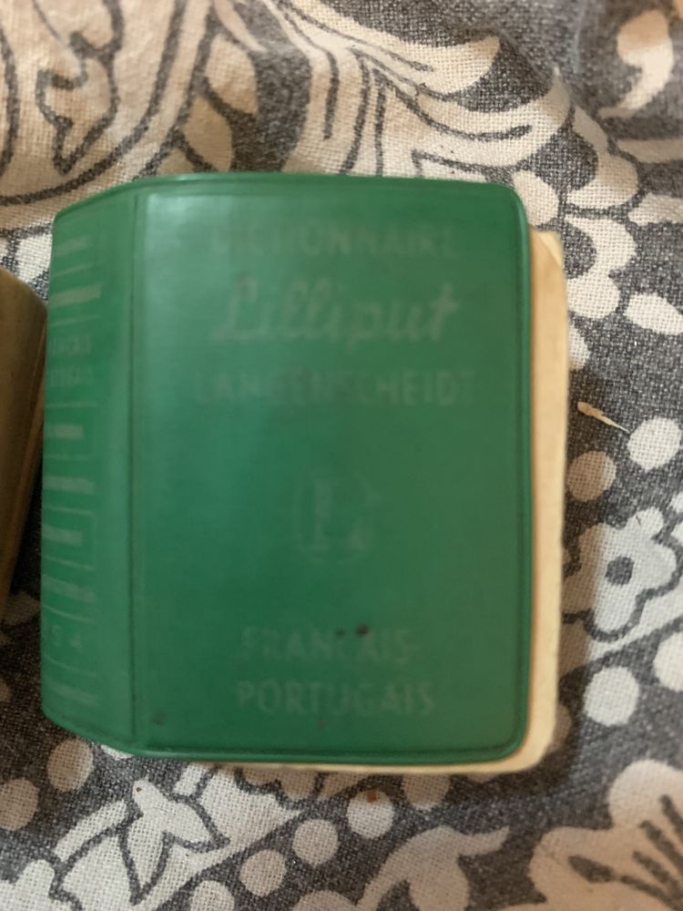 Dois dicionarios antigos de bolso livros