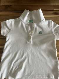 Polo branco rapaz Benetton