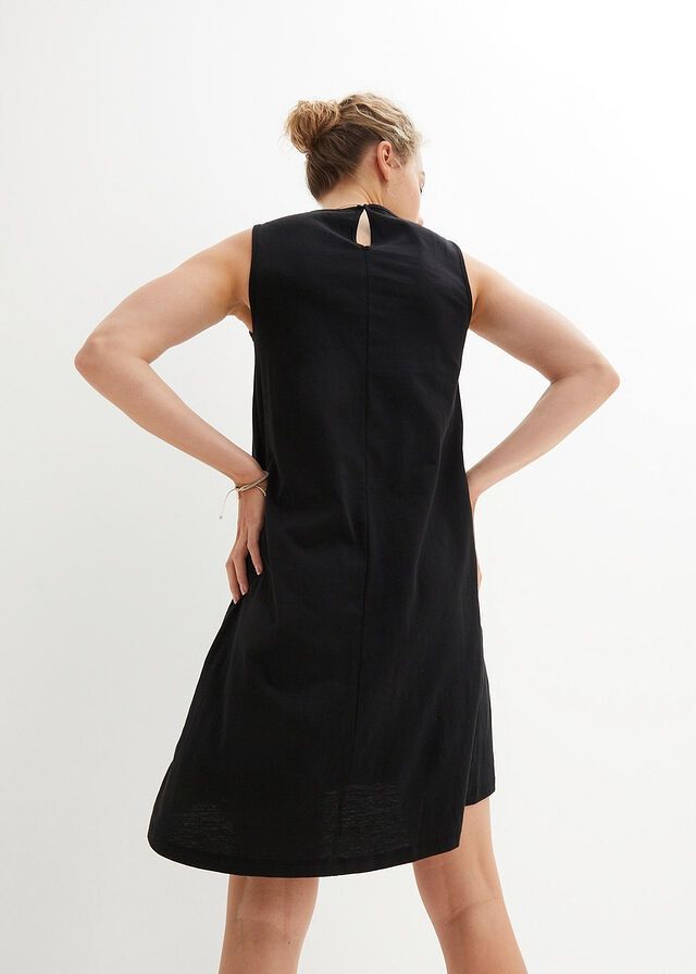 AG7301 czarna sukienka z bawełny ^44/46