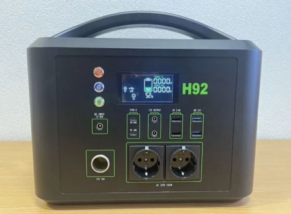 Huada H92 1024Wh 1000W LiFePo4 Портативная зарядная электростанция