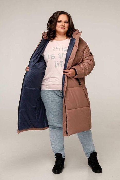 Пальто женское стильное, куртка кардиган 76 размер