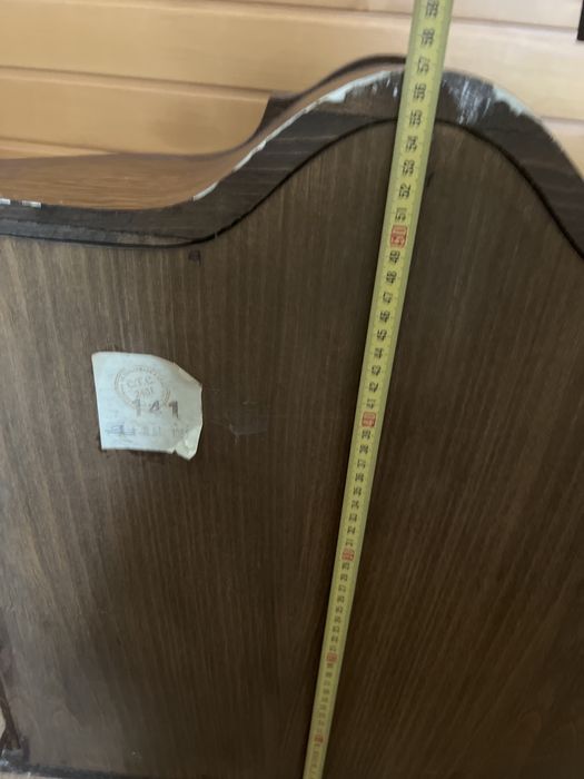 1985r dębowa solidna witryna szafka za szkłem do powieszenia