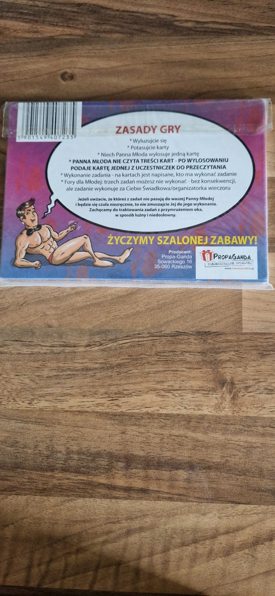 Gra na Wieczór Panieński karciana