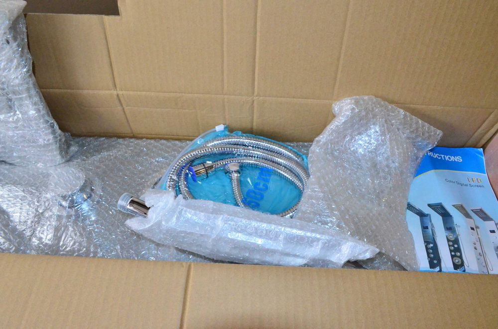 Panel prysznicowy + słuchawka wyświetlacz LED hydromasaż