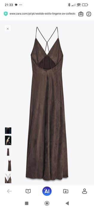 Vestidos novos Zara estilo lingerie