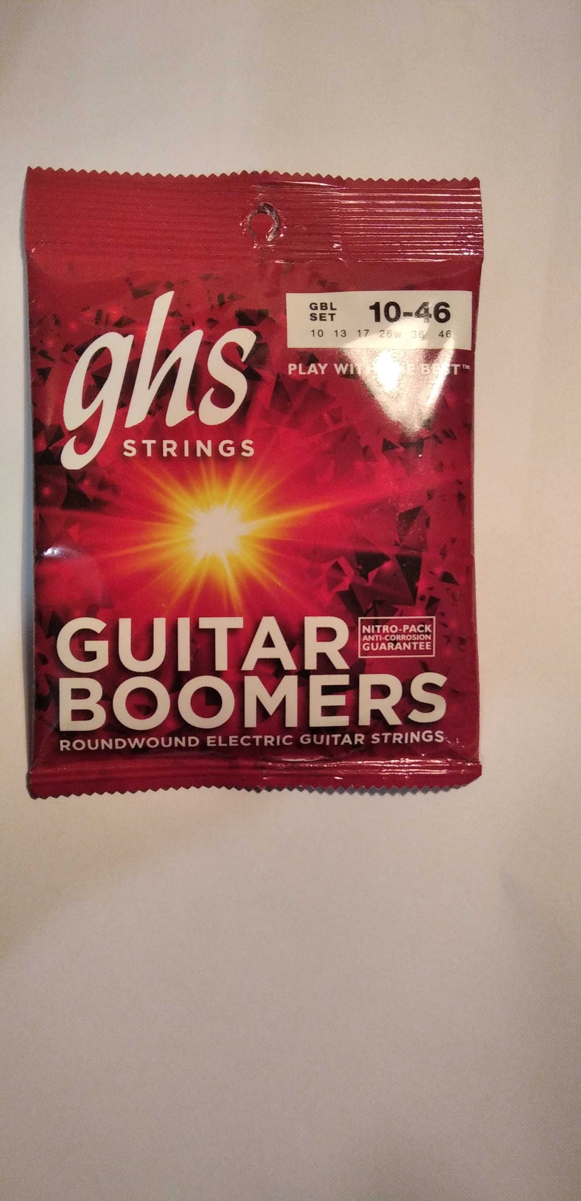 Струны  GHS GBL Boomers Light Electric Guitar Strings 10/46