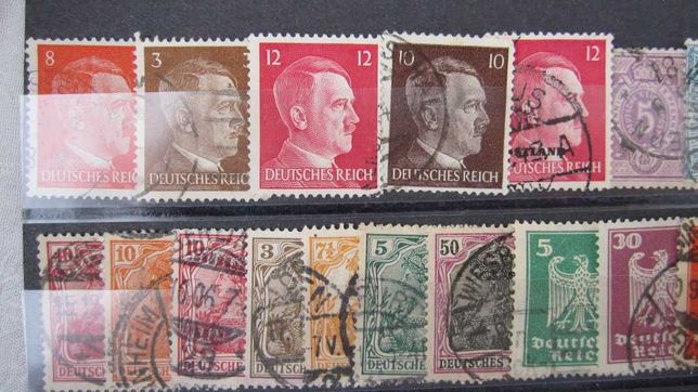 3-й Рейх Адольф Гитлер 35 шт. почтовые марки гашенка