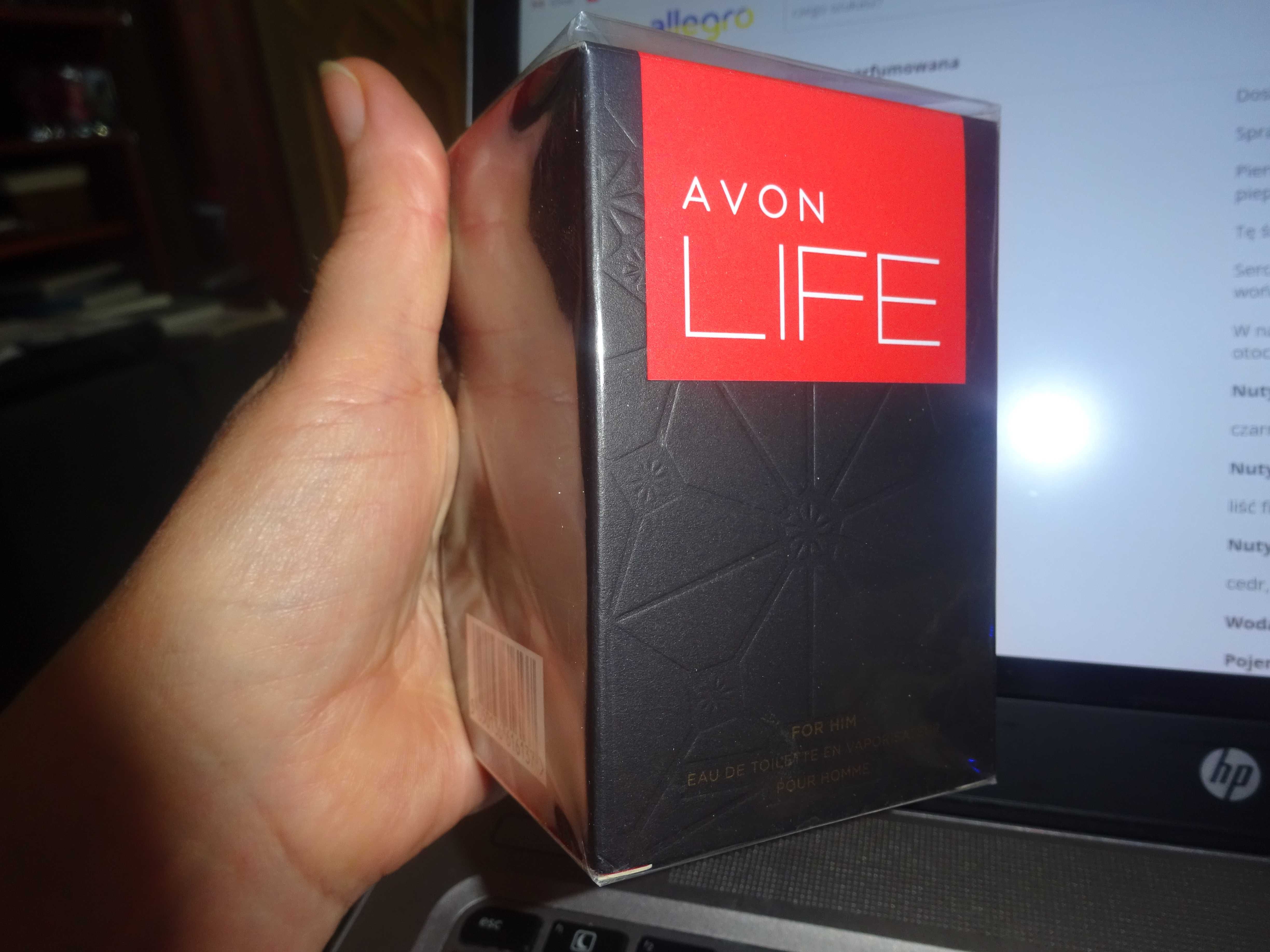 Avon LIFE for men męska dla Niego 75 ml woda toaletowa EDT FOLIA