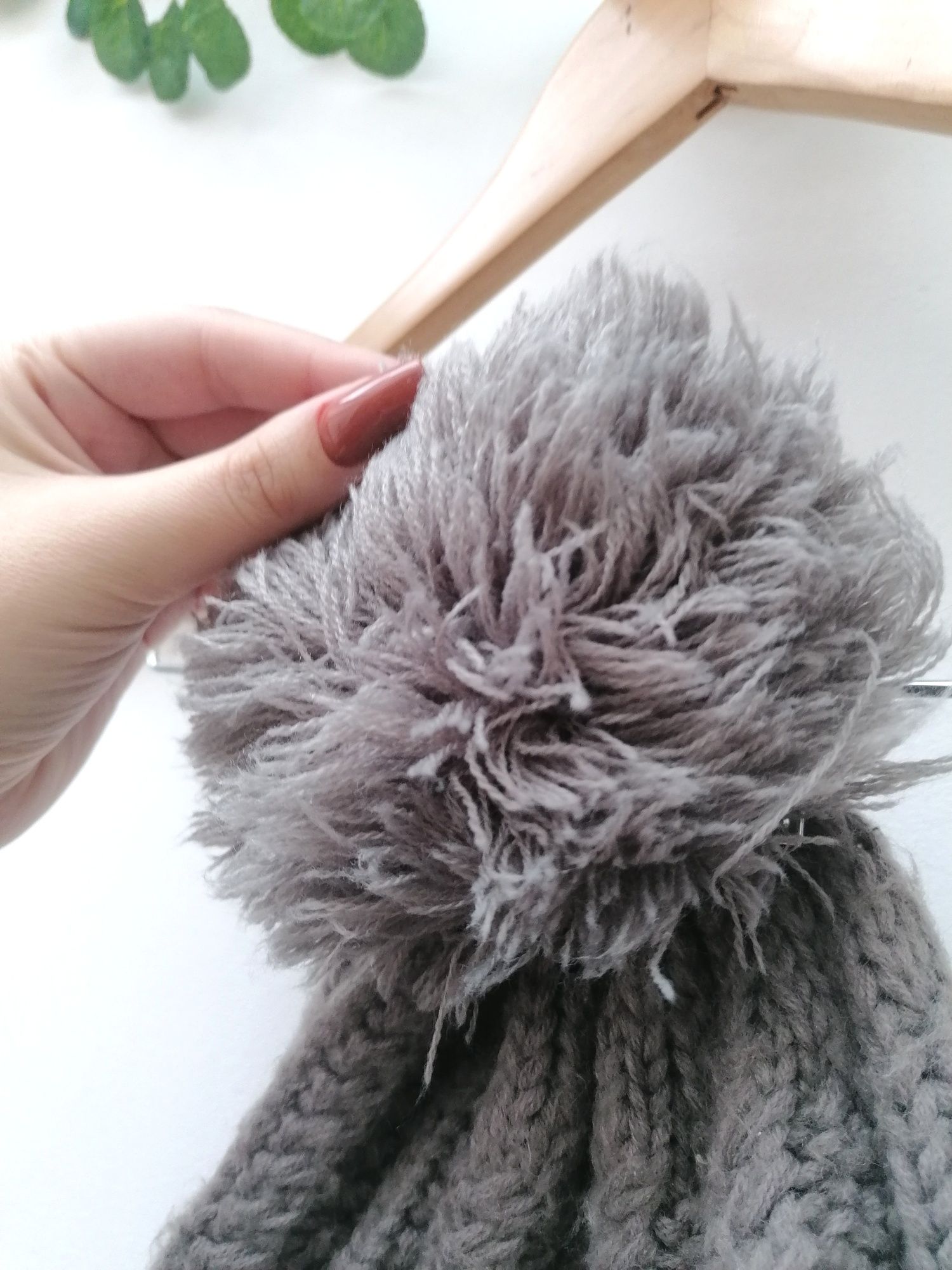 Gorro de Malha Cinzento