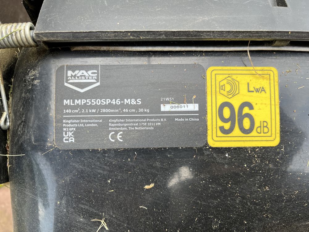 Kosiarka spalinowa z napędem Macallister 2100W 46 cm MLMP550SP46-M&S