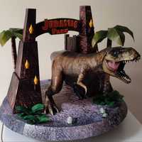 Diorama Jurassic park - Produto artesanal