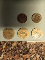 3 moedas de 1 escudo 1927/1928 5€ cada 2 50escudos 1927/1947 5€ cada