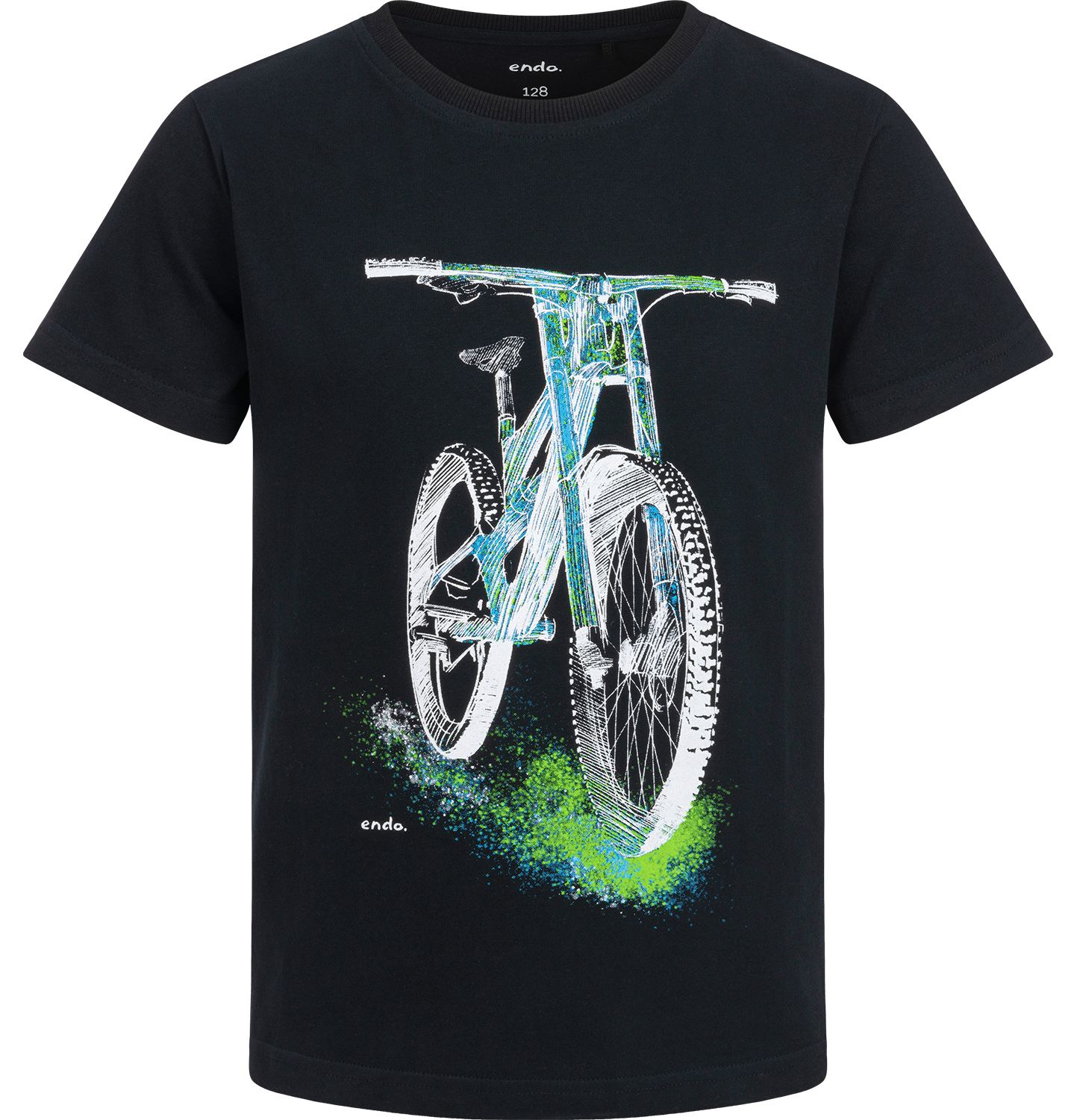 T-shirt Koszulka chłopięca 140 Bawełna MTB Bmx Rower Czarny Endo