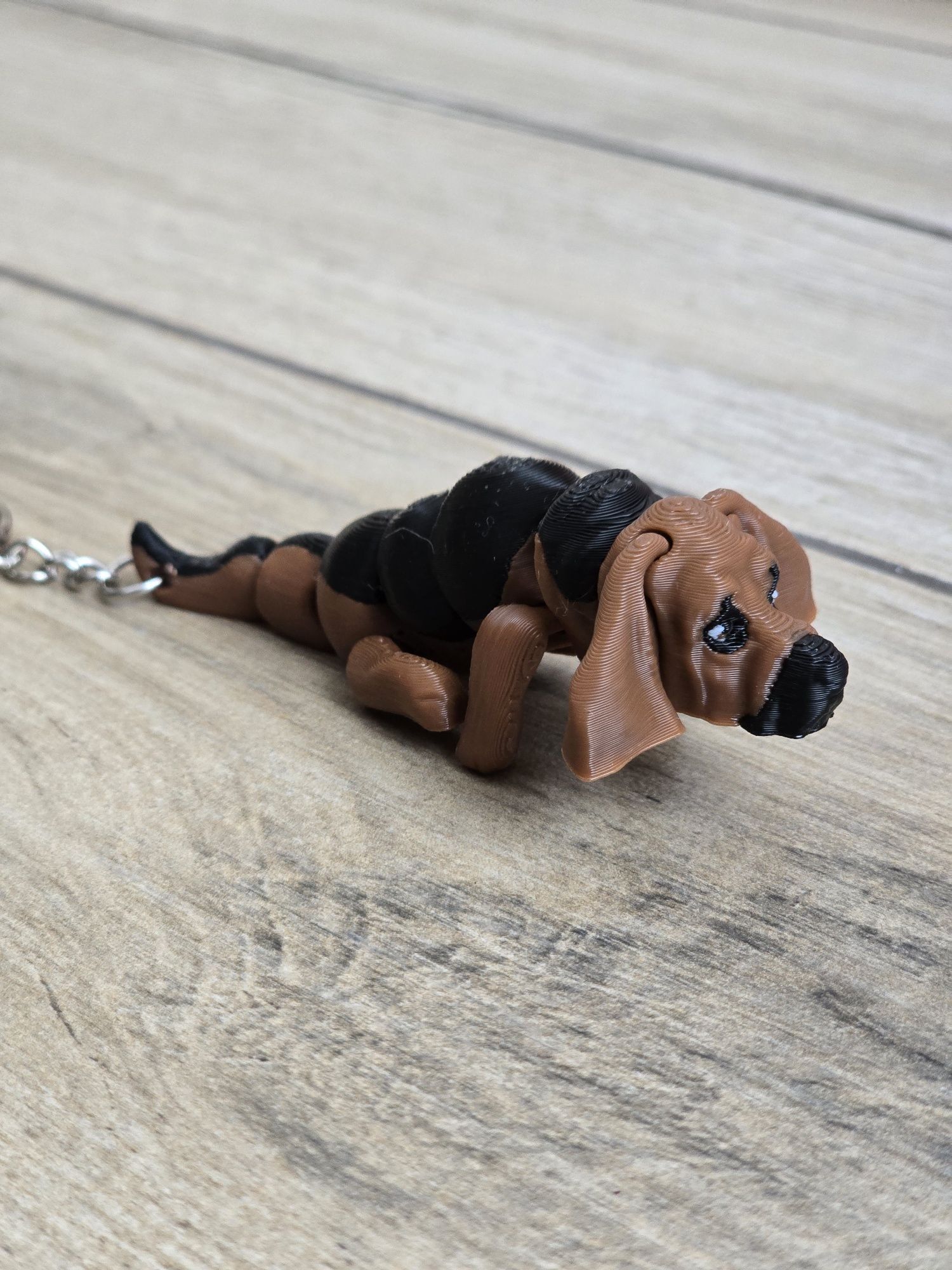 Breloczek Bassethound 3d - Seria Psów Brelok Druk3d fidget Keychain