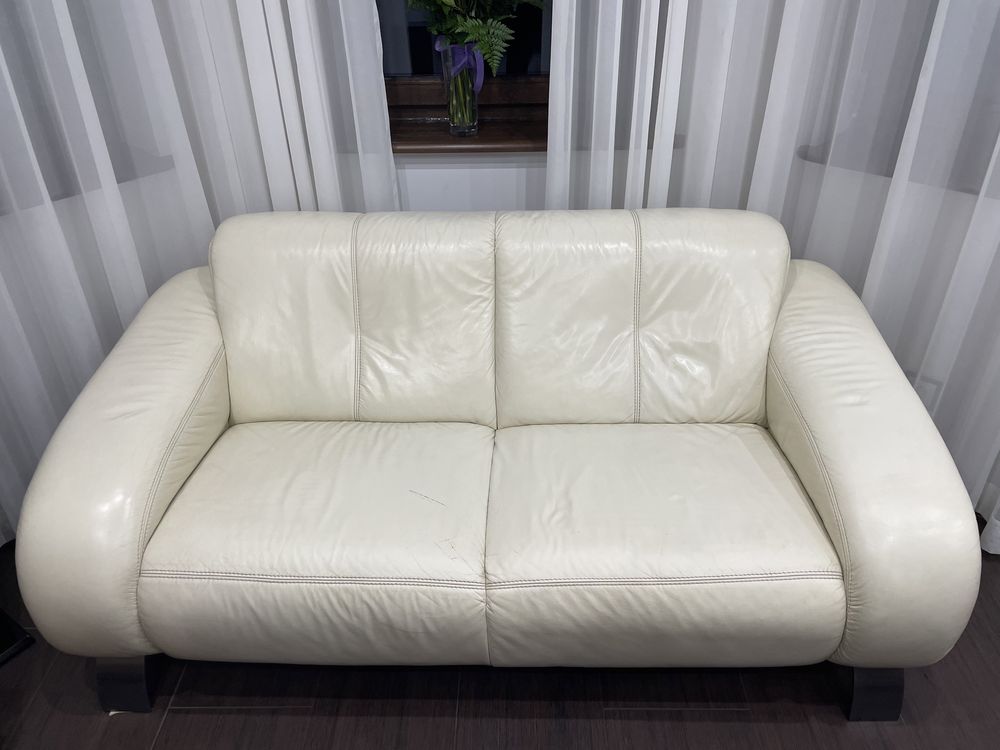 Sofa ze skóry naturalnej 2 osobowa + sofa 3 osobowa GRATIS Etap Sofa