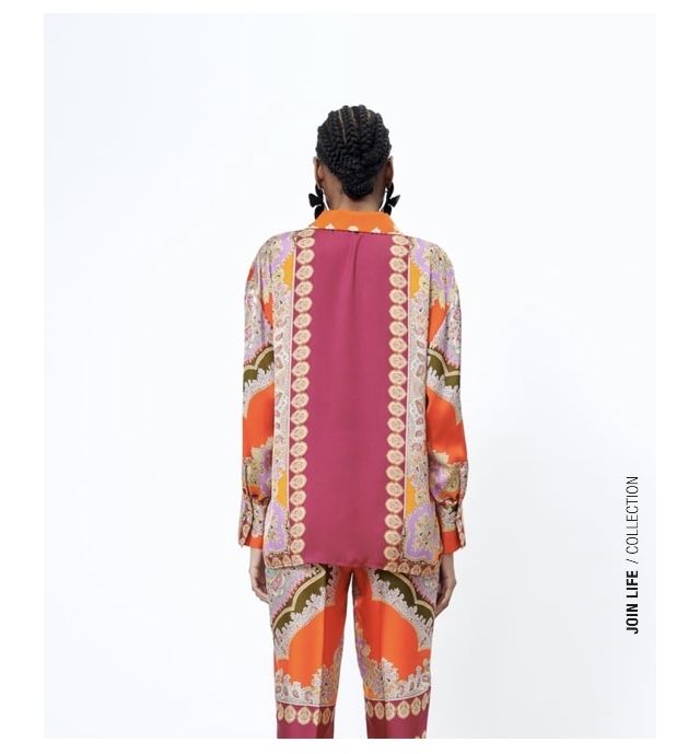 ZARA Camisa fluida da colecção verão 2022