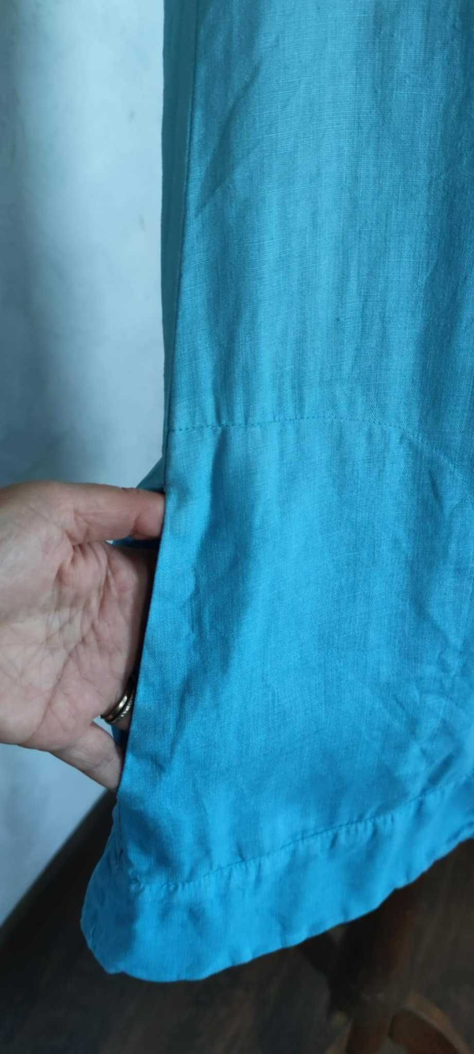 TATUUM 100% len sukienka lniana tunika r.38 / M