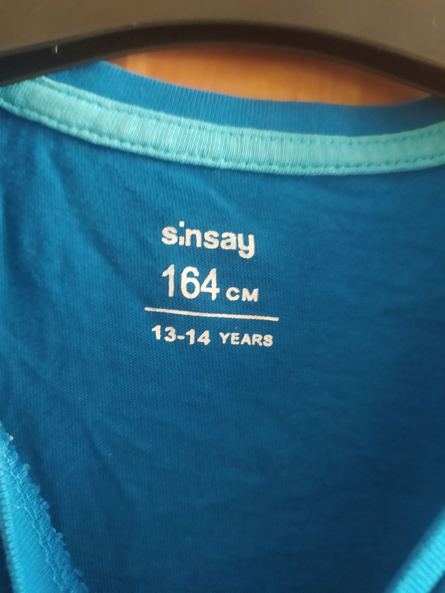 T-shirt koszulka bawełniana z krótkim rękawem 164 bluzka