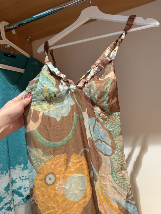 sukienka sarafan jedwabny, nowy