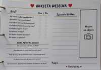 Ankiety weselne format a4