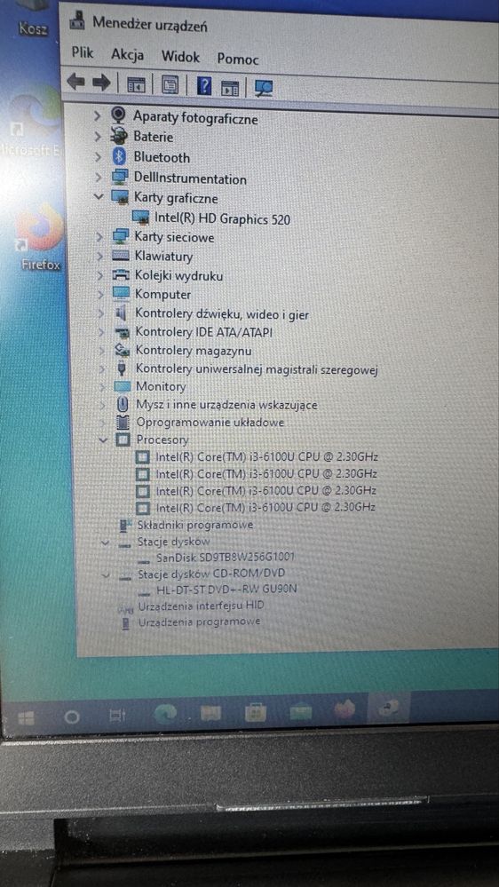Dell Vostro 3568 i3-6100U 8gb ddr4 256ssd 15,6 ledhd mat wifi dvd hdmi