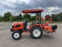 БУ міні трактор свіжих років Kubota JB18!Трактор Кубота з грунтофрезою
