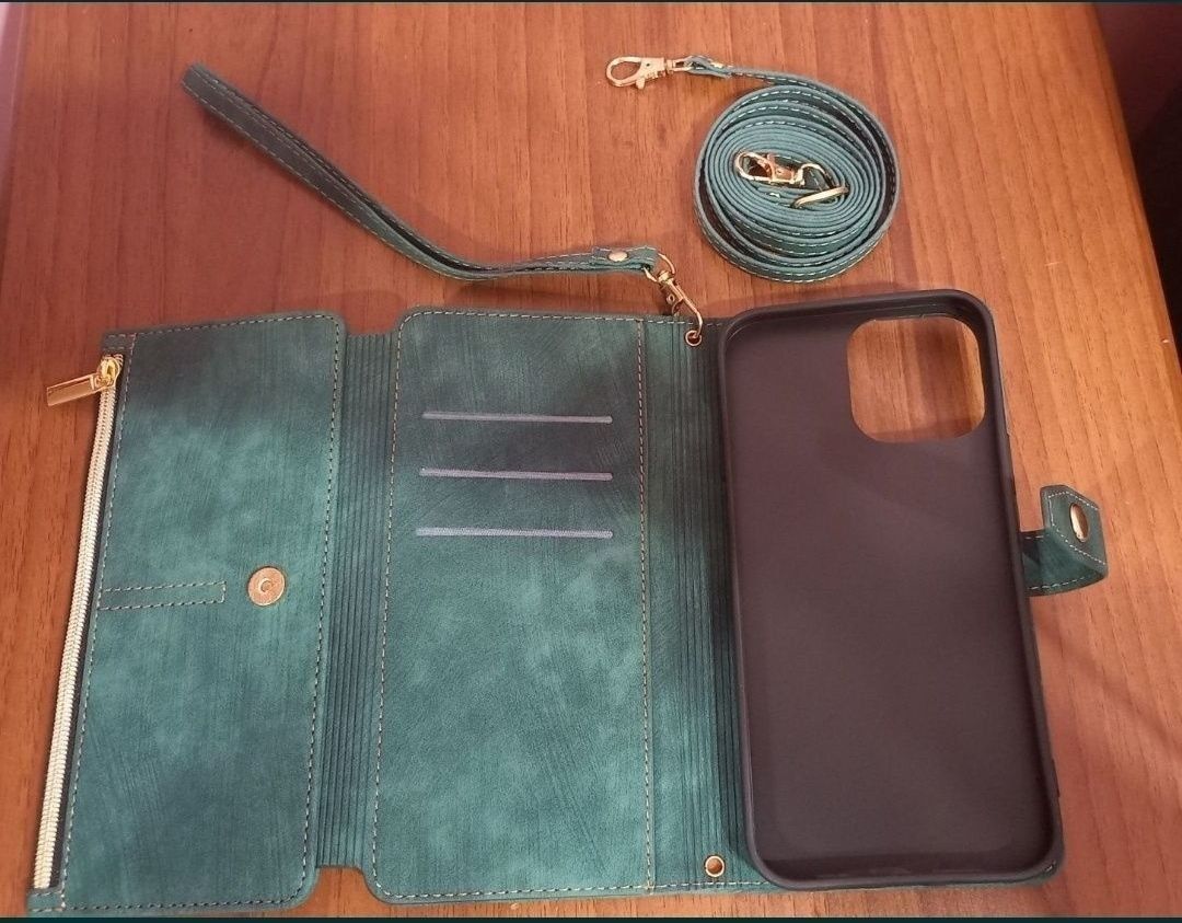 Чохол-гаманець з ремешком на плече для iPhone 13 Pro Max