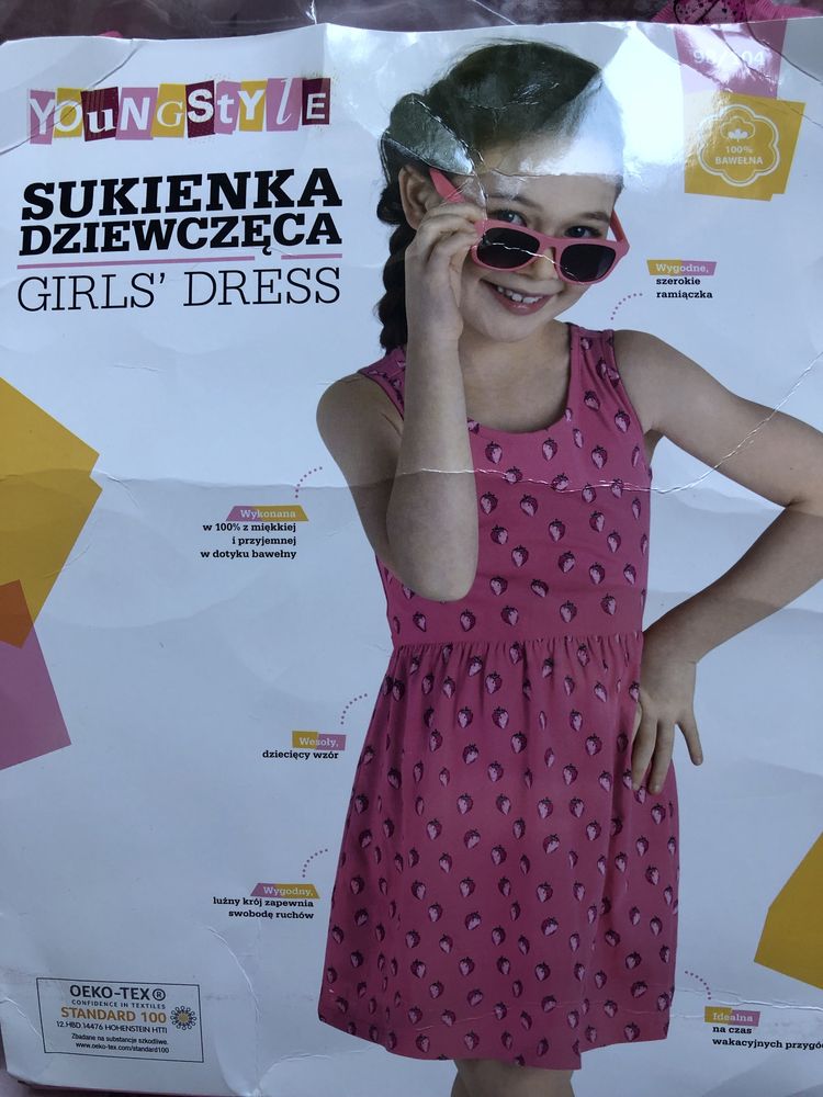 Sukienka letnia dziewczęca