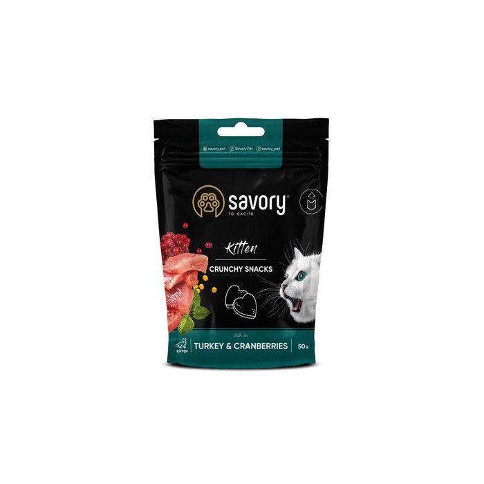 Ласощі SAVORY 200 грам ( 4 шт х 50 гр) для котів. Хрусткі Сейворі