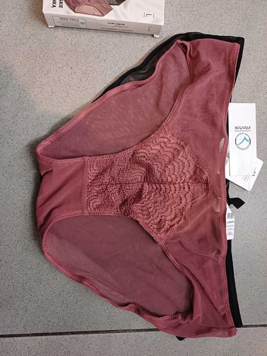 Majtki, figi damskie z koronką r. L