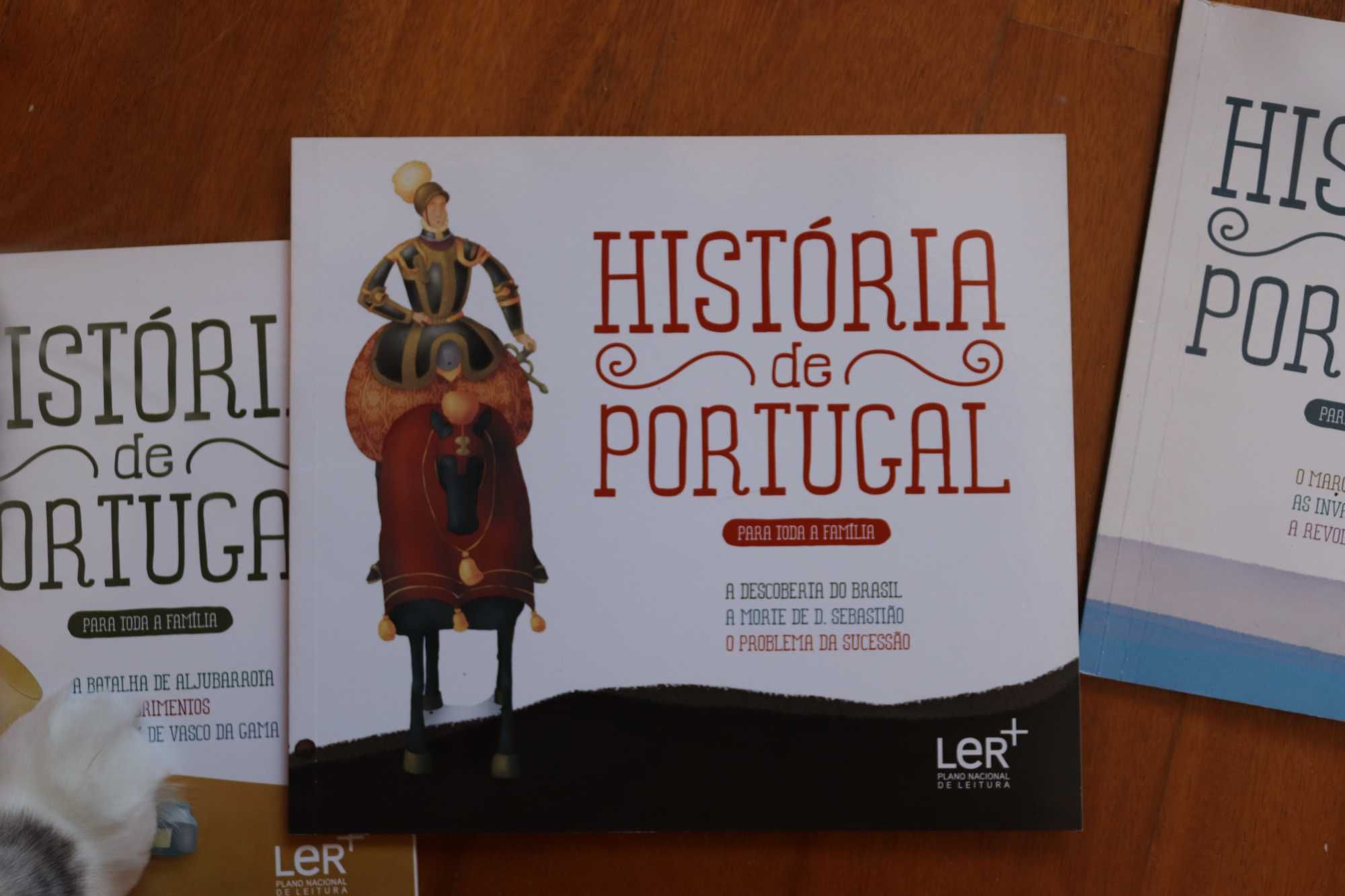 Coleção de livros sobre a História de Portugal