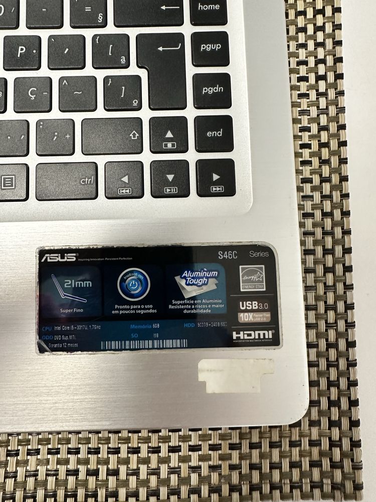 Portátil ASUS 15,6 polegadas