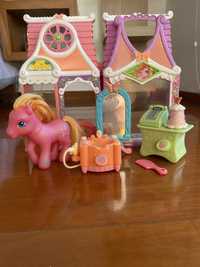My little pony g3 casa celebration salon amberlocks e acessórios