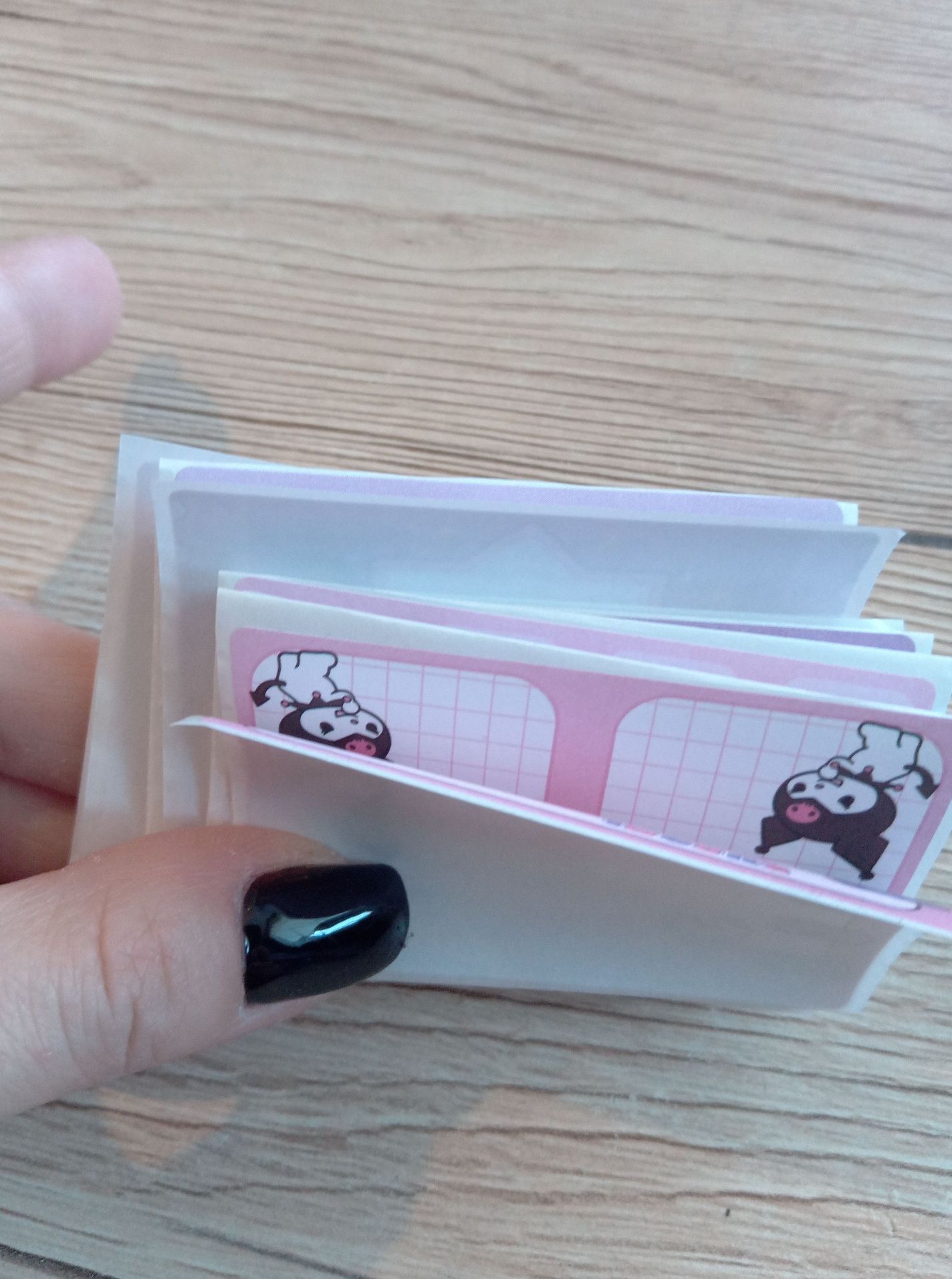 24 naklejki na zeszyt książkę my melody kuromi