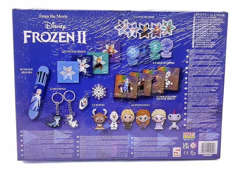 kalendarz adwentowy świąteczny dla dzieci frozen