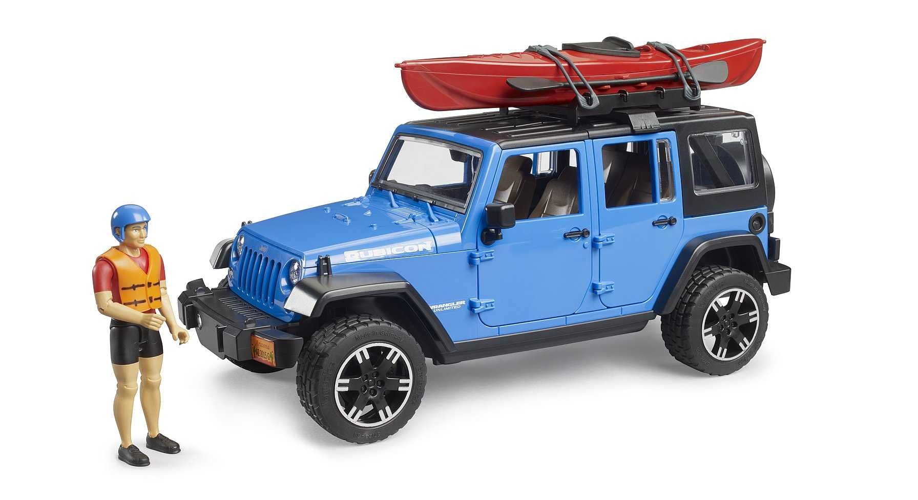 Джип Wrangler Rubicоn з човником і фігуркою Bruder (Брудер) 02529