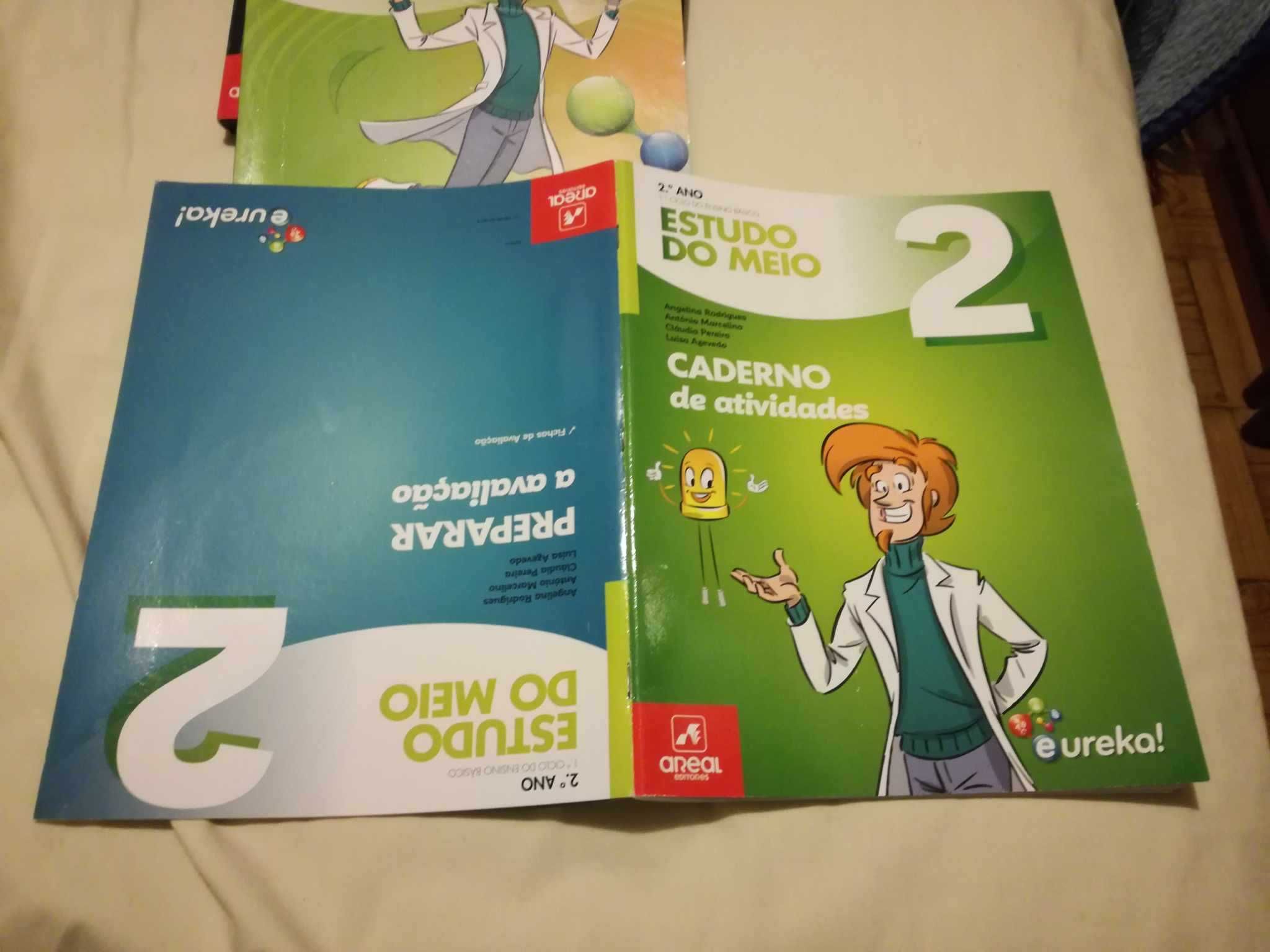 Manuais escolares Eureka! (Português, Matemática, Estudo do Meio)