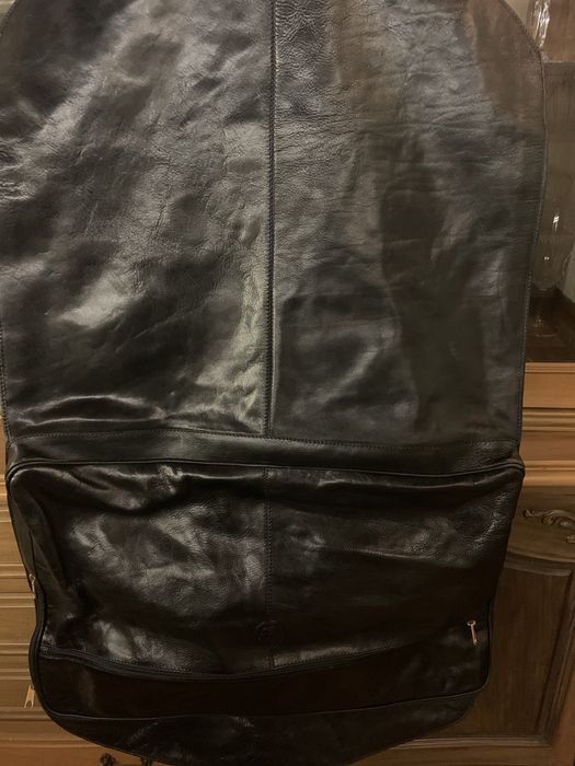 Fantástico Porta fatos em pele genuina