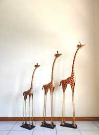 #NOVO# Figuras de madeira, girafas